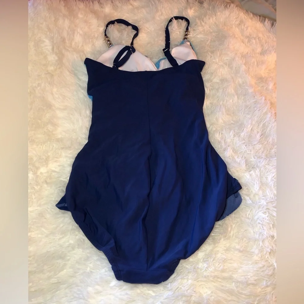 Chic Blue Ombre Swimsuit